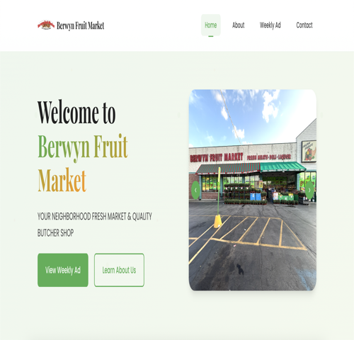 Market Website Project